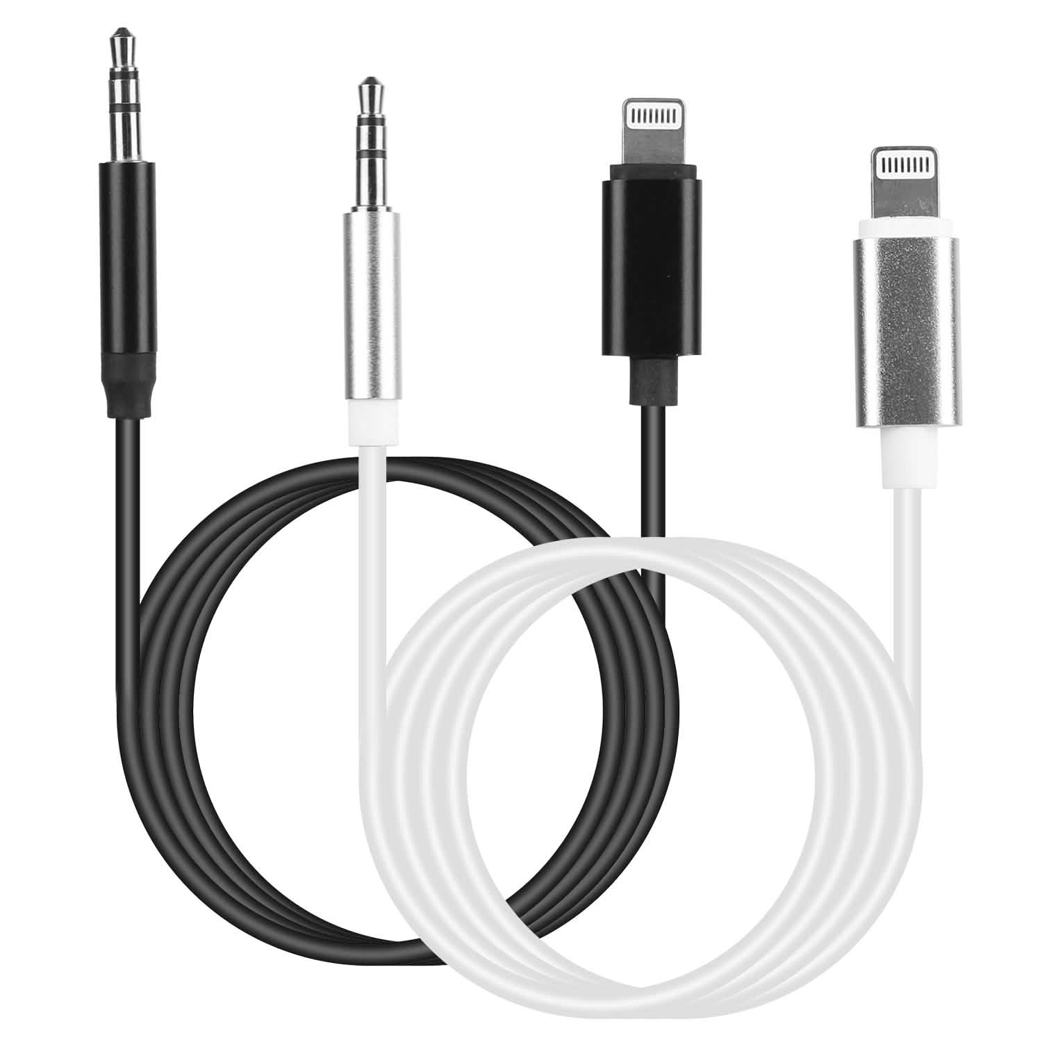 iOS 8 Pin to 3.5mm Aux Audio Adapter Cord Mobile Accessories - Tophatter Daily Deals