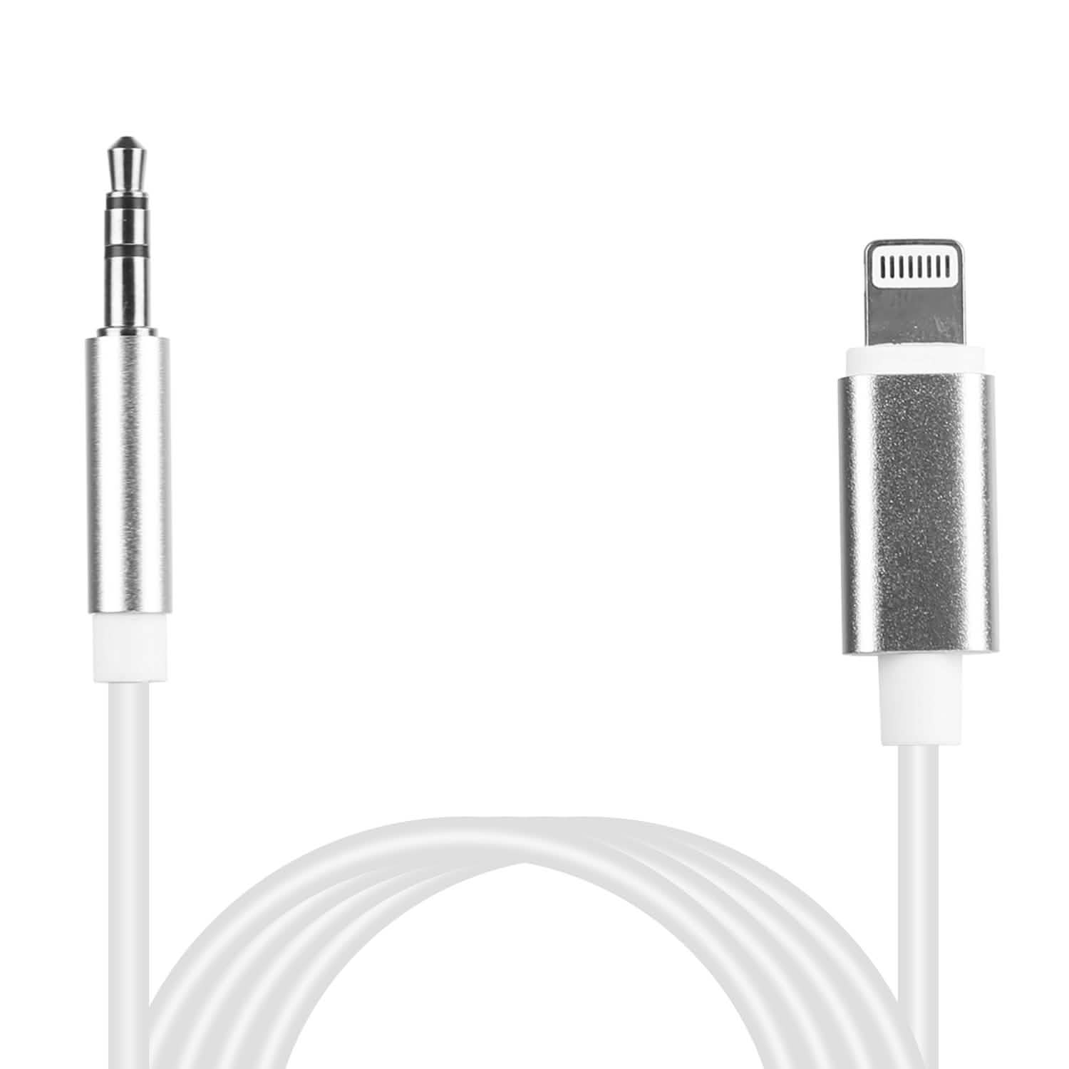 iOS 8 Pin to 3.5mm Aux Audio Adapter Cord Mobile Accessories - Tophatter Daily Deals