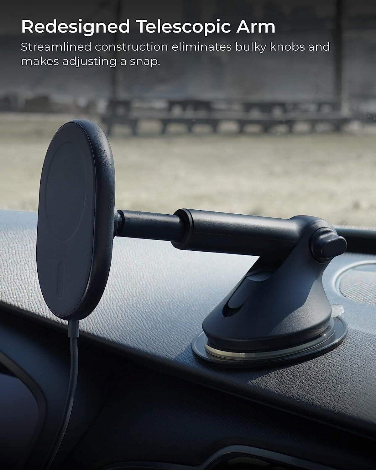 iOttie Velox MagSafe Compatible Magnetic Wireless Dashboard Charging Station - Tophatter Daily Deals