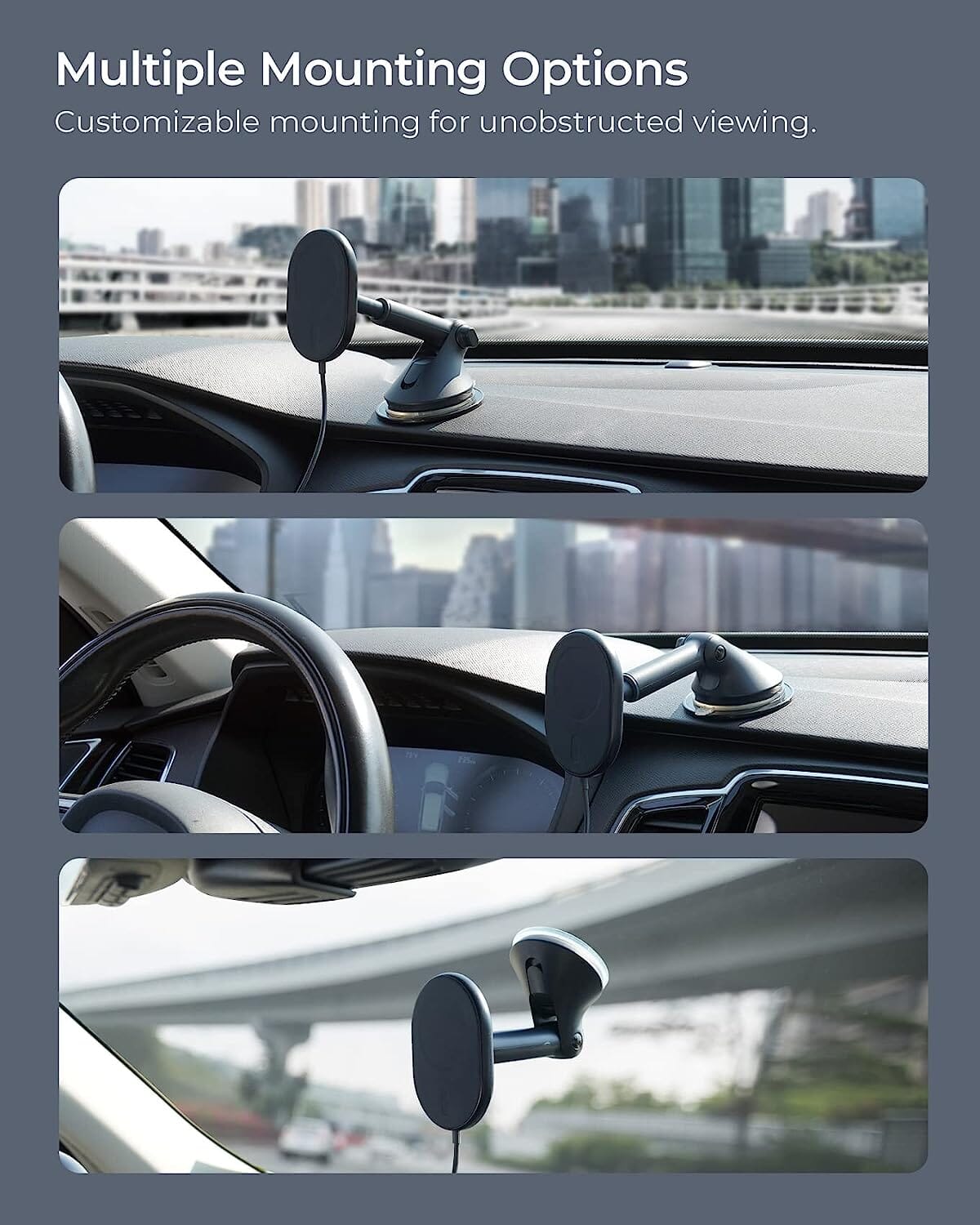 iOttie Velox MagSafe Compatible Magnetic Wireless Dashboard Charging Station - Tophatter Daily Deals