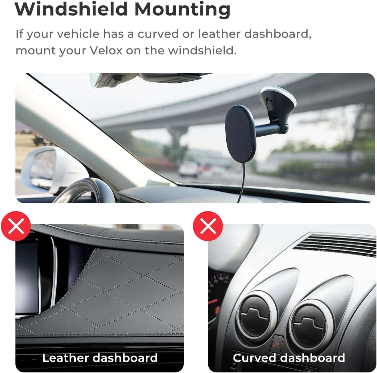 iOttie Velox MagSafe Compatible Magnetic Wireless Dashboard Charging Station - Tophatter Daily Deals