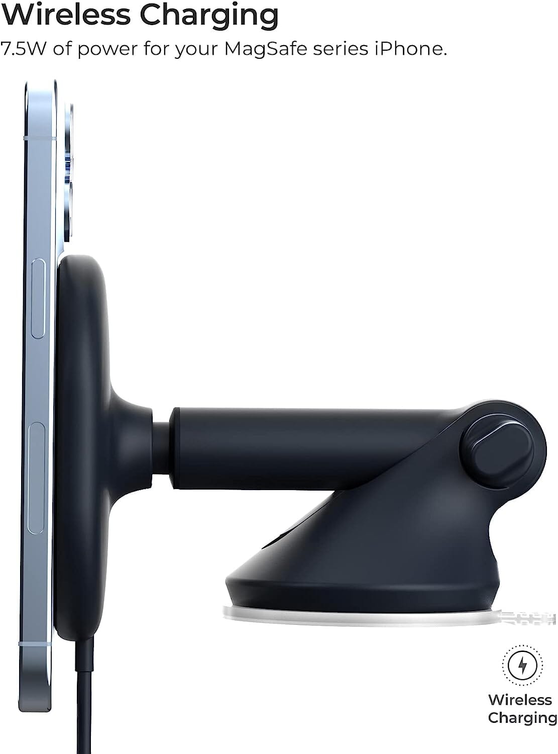 iOttie Velox MagSafe Compatible Magnetic Wireless Dashboard Charging Station - Tophatter Daily Deals