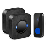 IP55 Waterproof Multi-Melody Wireless Doorbell Rings 2 Receivers Household Appliances - Tophatter Daily Deals