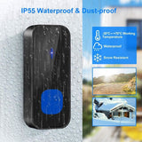 IP55 Waterproof Multi-Melody Wireless Doorbell Rings Household Appliances - Tophatter Daily Deals