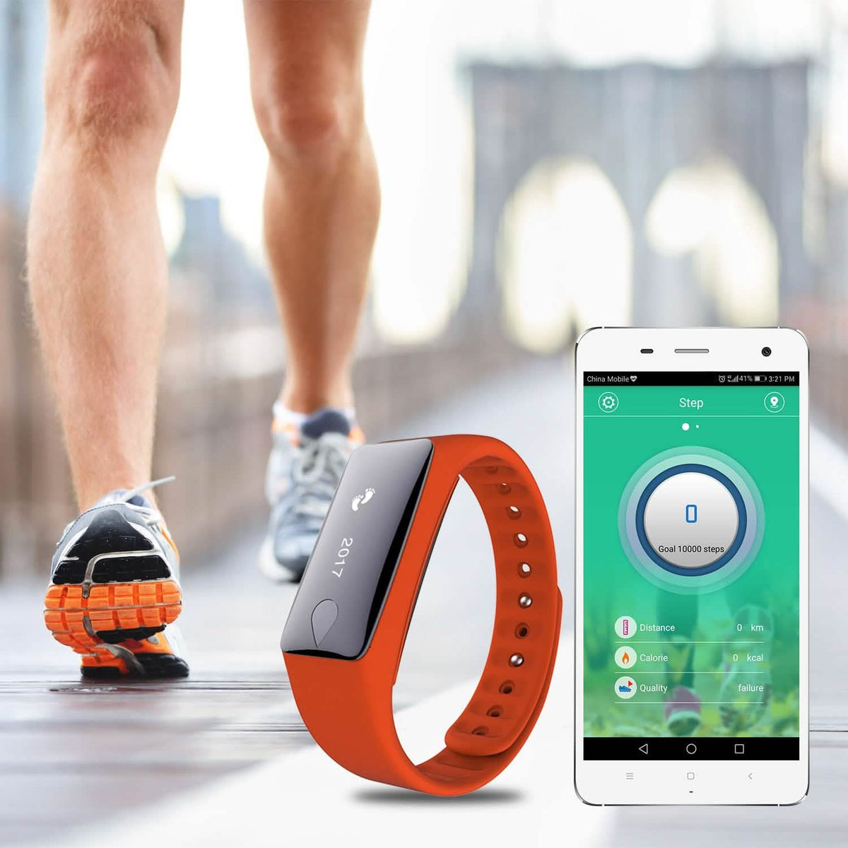 IP67 Fitness Tracker Watch with Heart Rate Monitor and Step Counter Fitness & Exercise - Tophatter Daily Deals