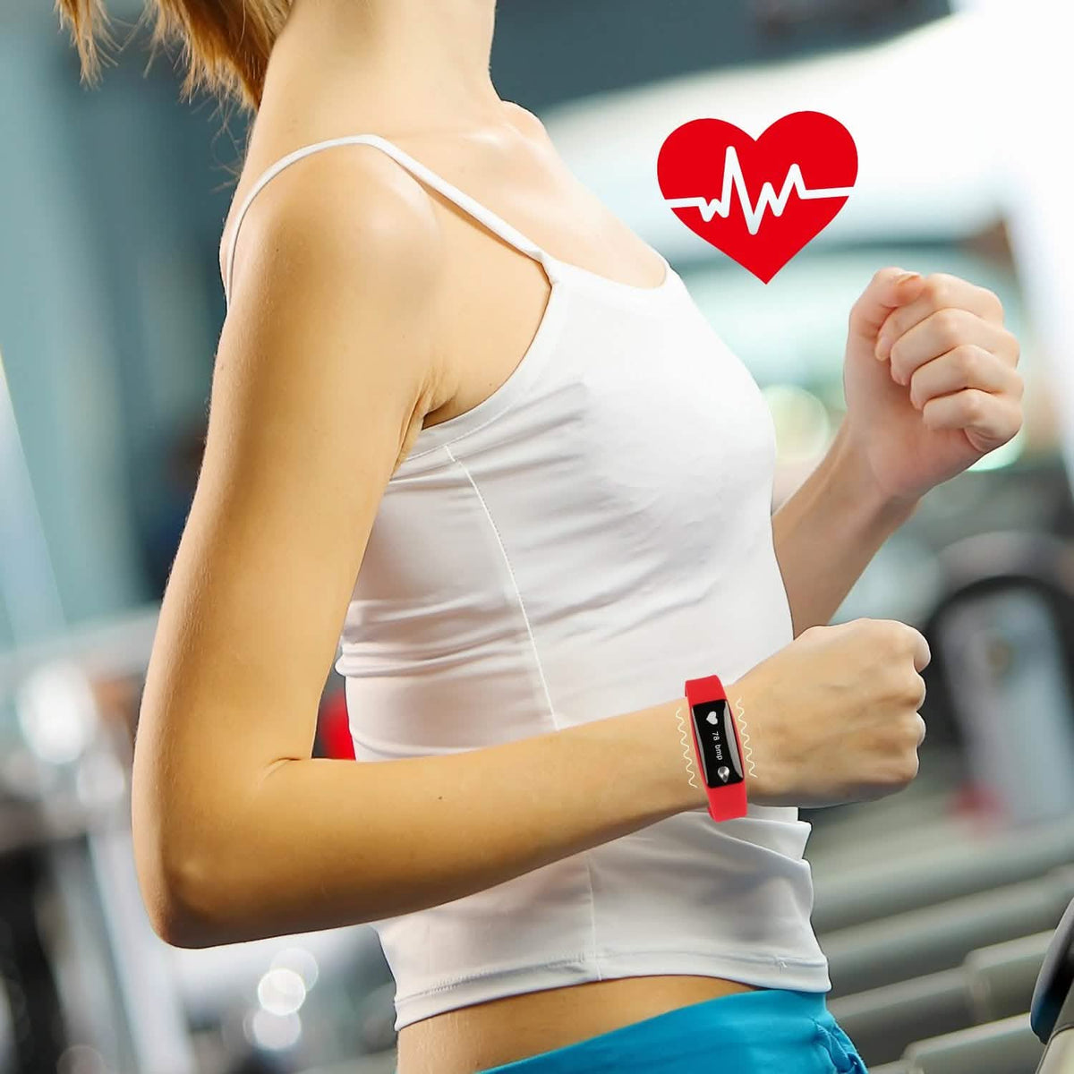 IP67 Fitness Tracker Watch with Heart Rate Monitor and Step Counter Fitness & Exercise - Tophatter Daily Deals