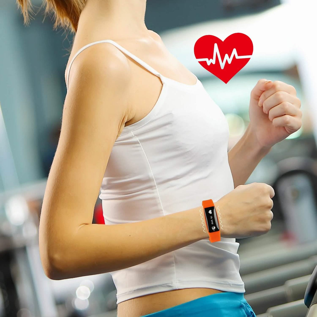 IP67 Fitness Tracker Watch with Heart Rate Monitor and Step Counter Fitness & Exercise - Tophatter Daily Deals