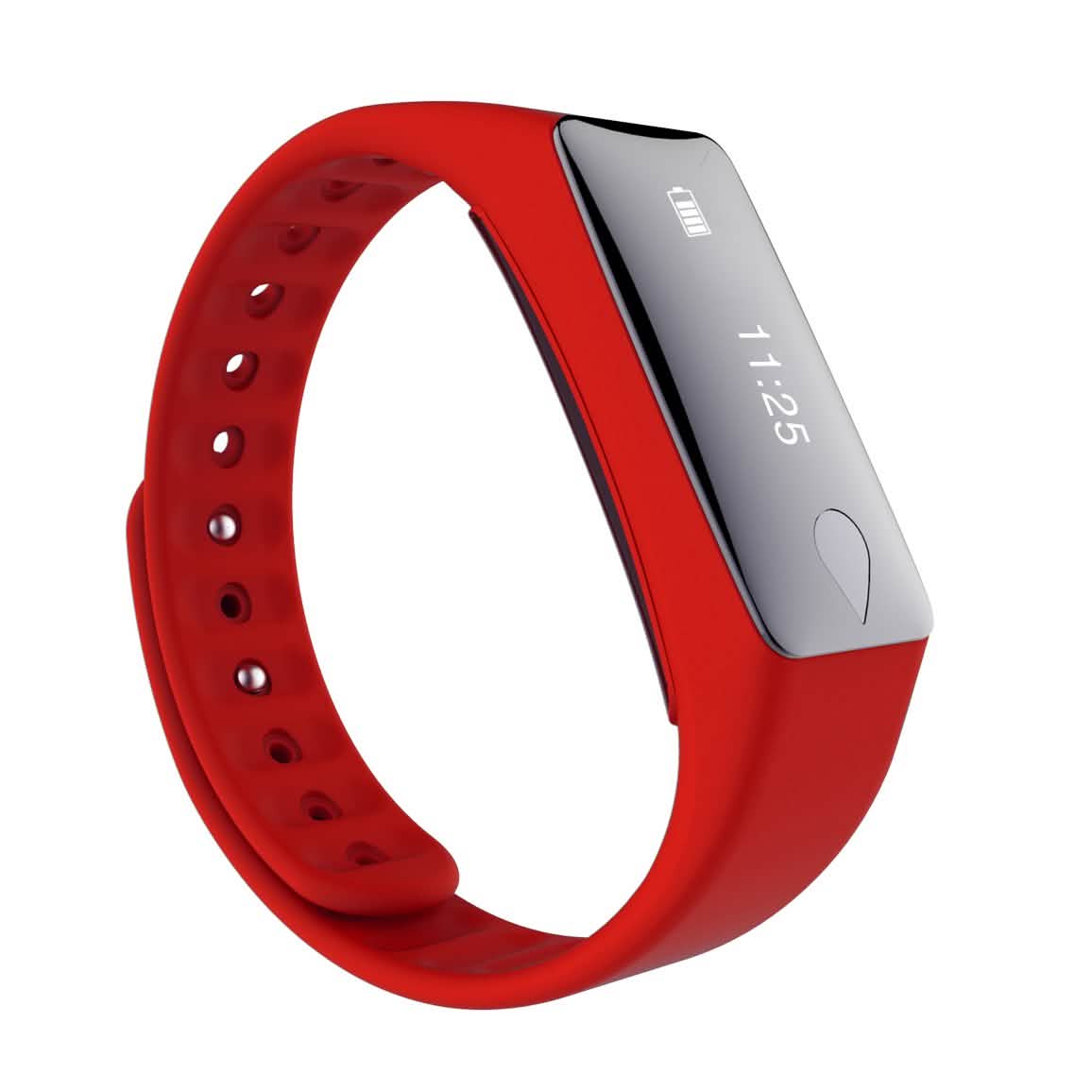 IP67 Fitness Tracker Watch with Heart Rate Monitor and Step Counter Red Fitness & Exercise - Tophatter Daily Deals