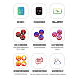 IP67 Waterproof Bluetooth Sport Smart Watch Unbranded Fitness Smart Watch - Tophatter Daily Deals
