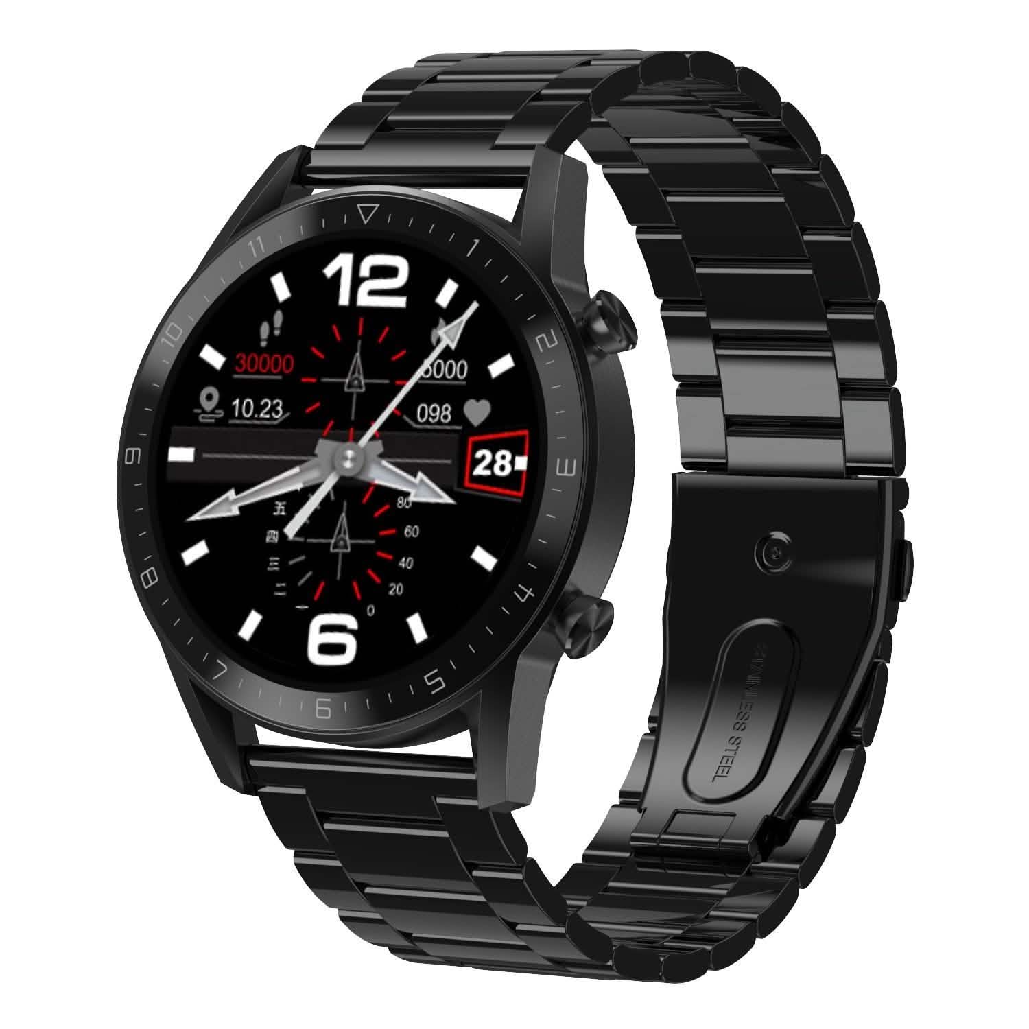 IP67 Waterproof Wireless Smartwatch Fitness Tracker Black Smart Watches - Tophatter Daily Deals