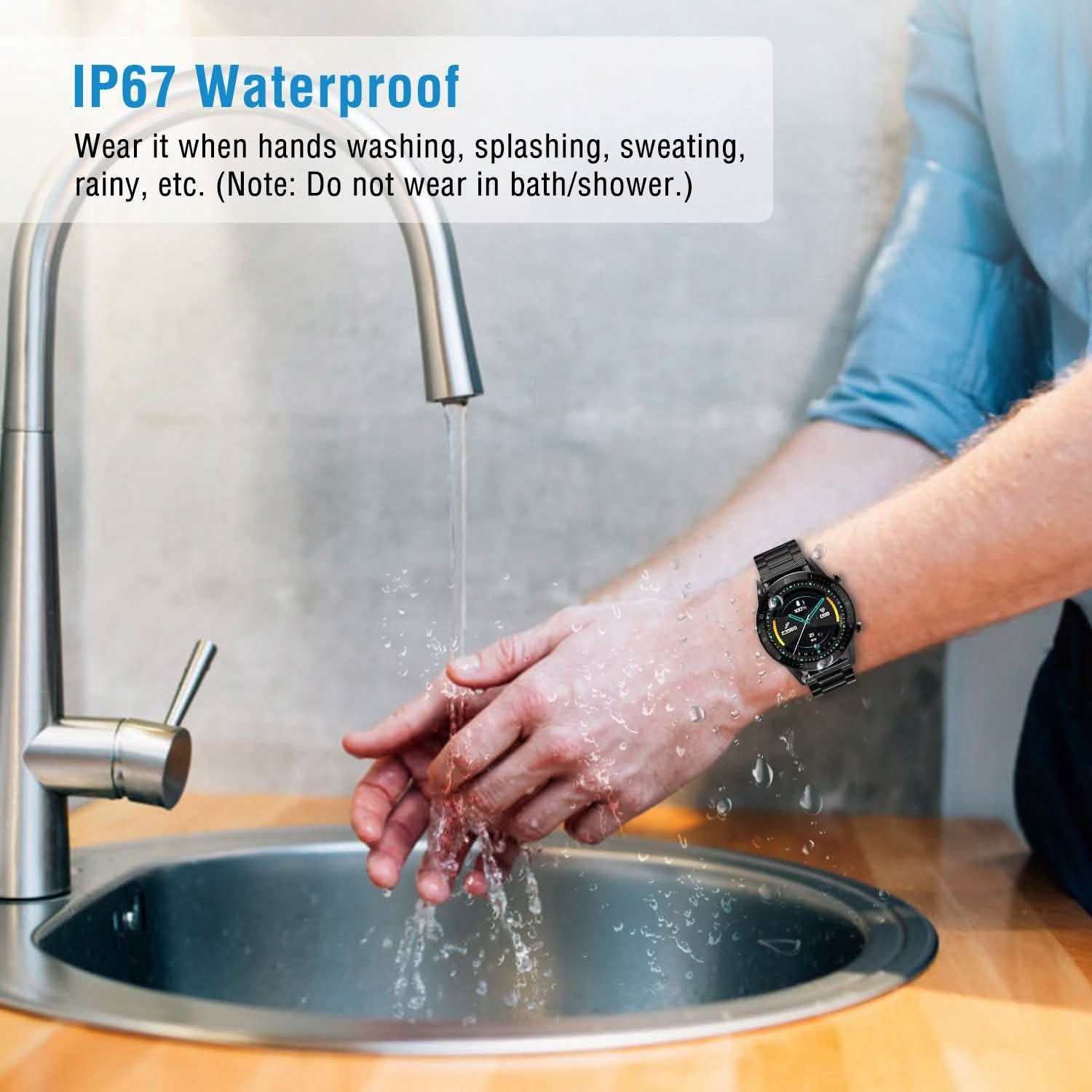 IP67 Waterproof Wireless Smartwatch Fitness Tracker Smart Watches - Tophatter Daily Deals