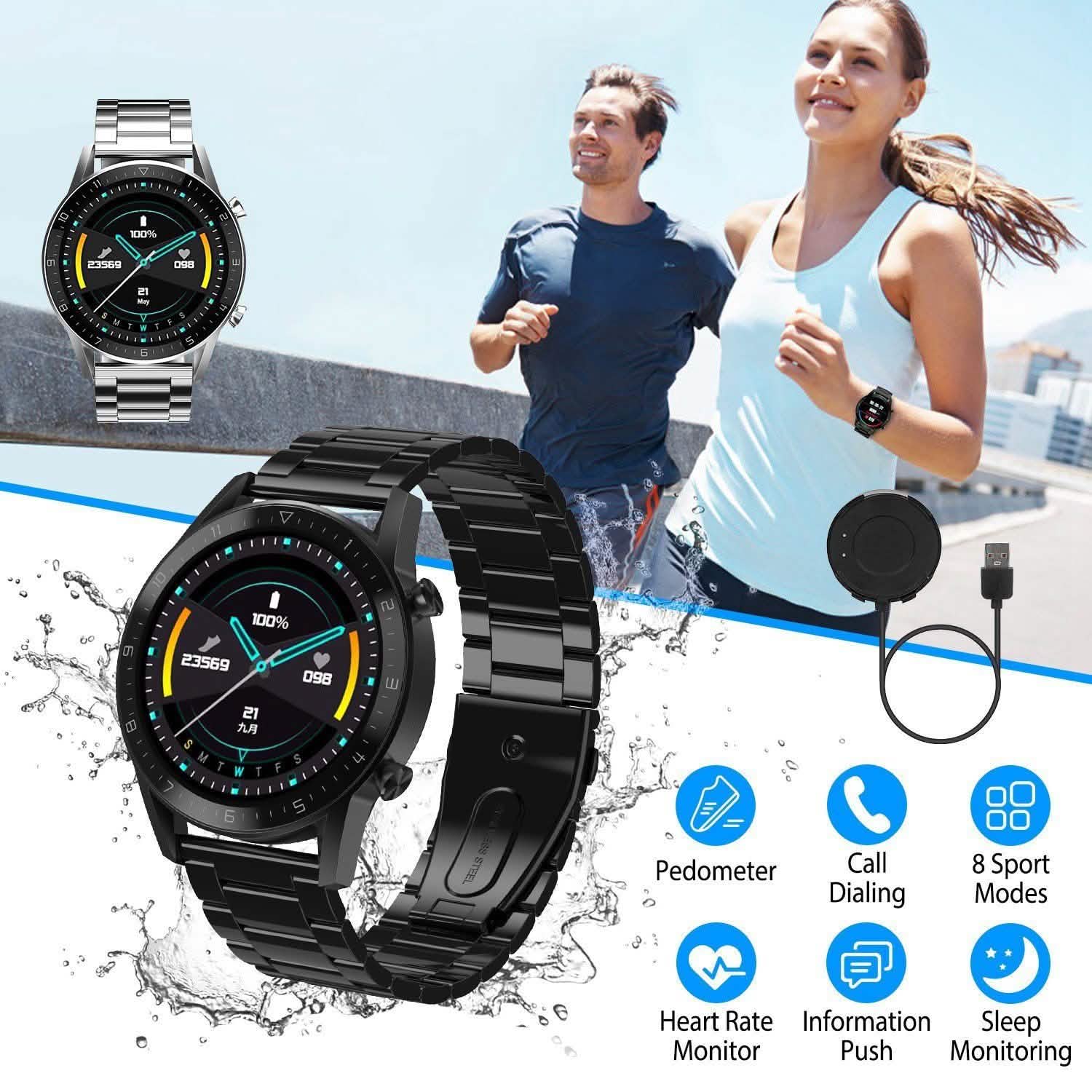 IP67 Waterproof Wireless Smartwatch Fitness Tracker Smart Watches - Tophatter Daily Deals