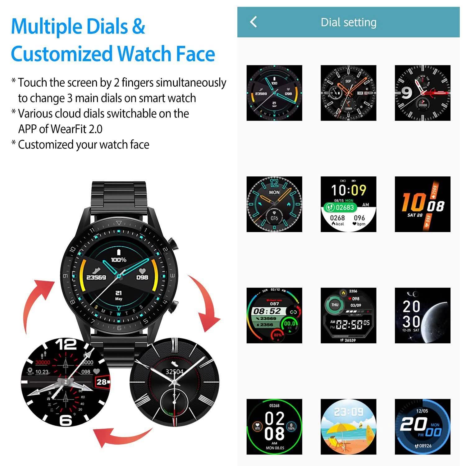 IP67 Waterproof Wireless Smartwatch Fitness Tracker Smart Watches - Tophatter Daily Deals