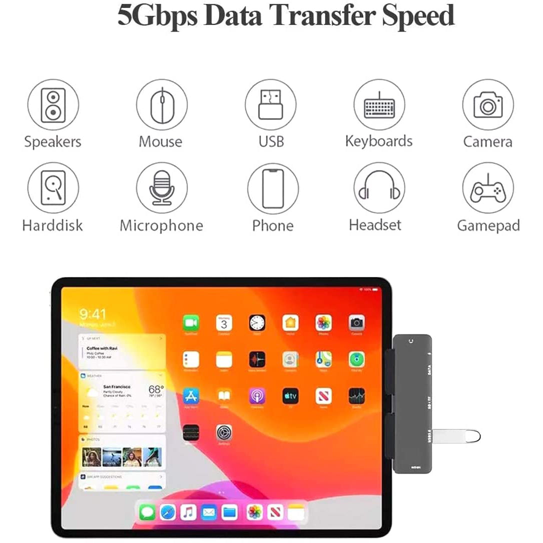iPad Pro USB C Hub iPad USB Hub - Tophatter Daily Deals