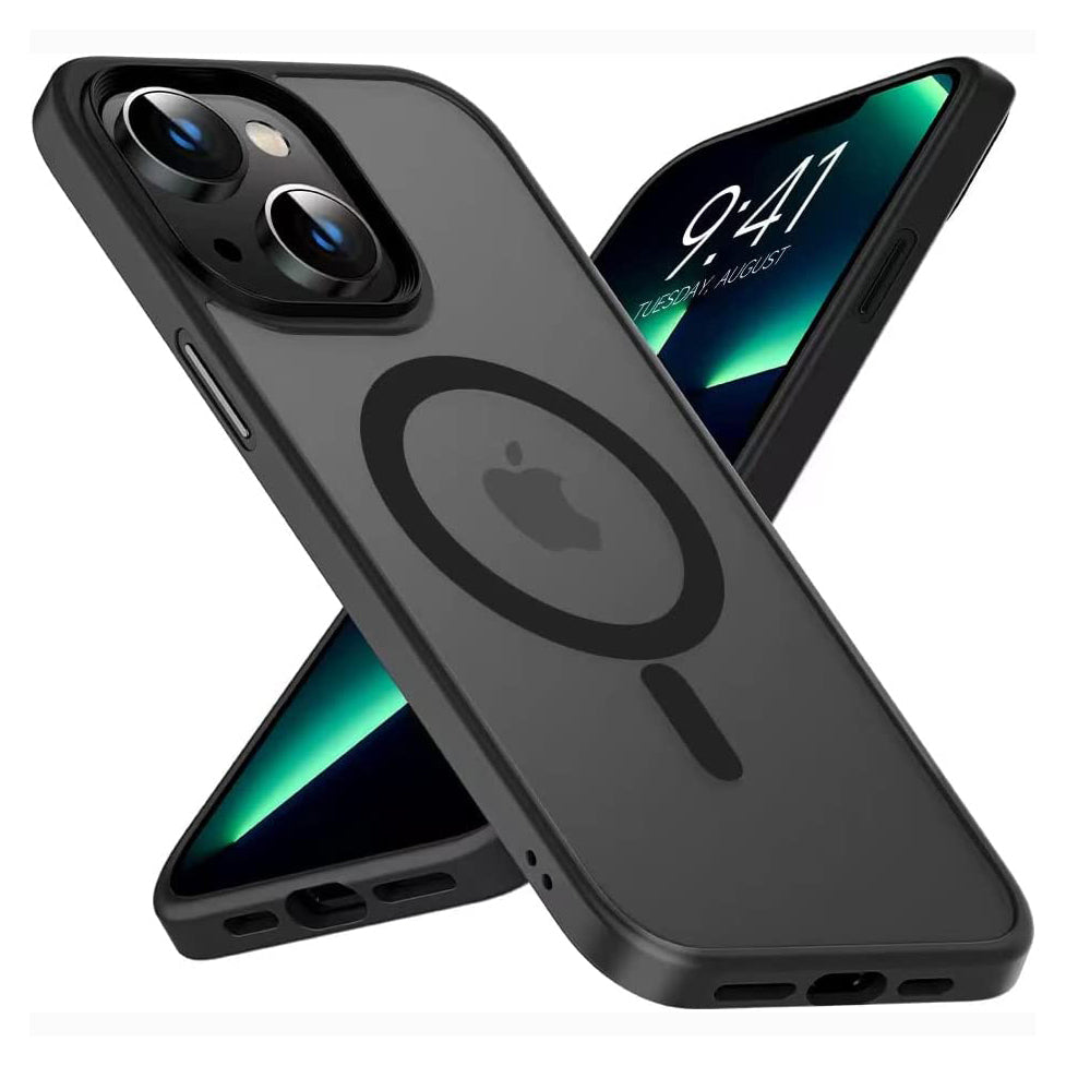 iPhone 14 Magnetic Case Black iPhone Case - Tophatter Daily Deals