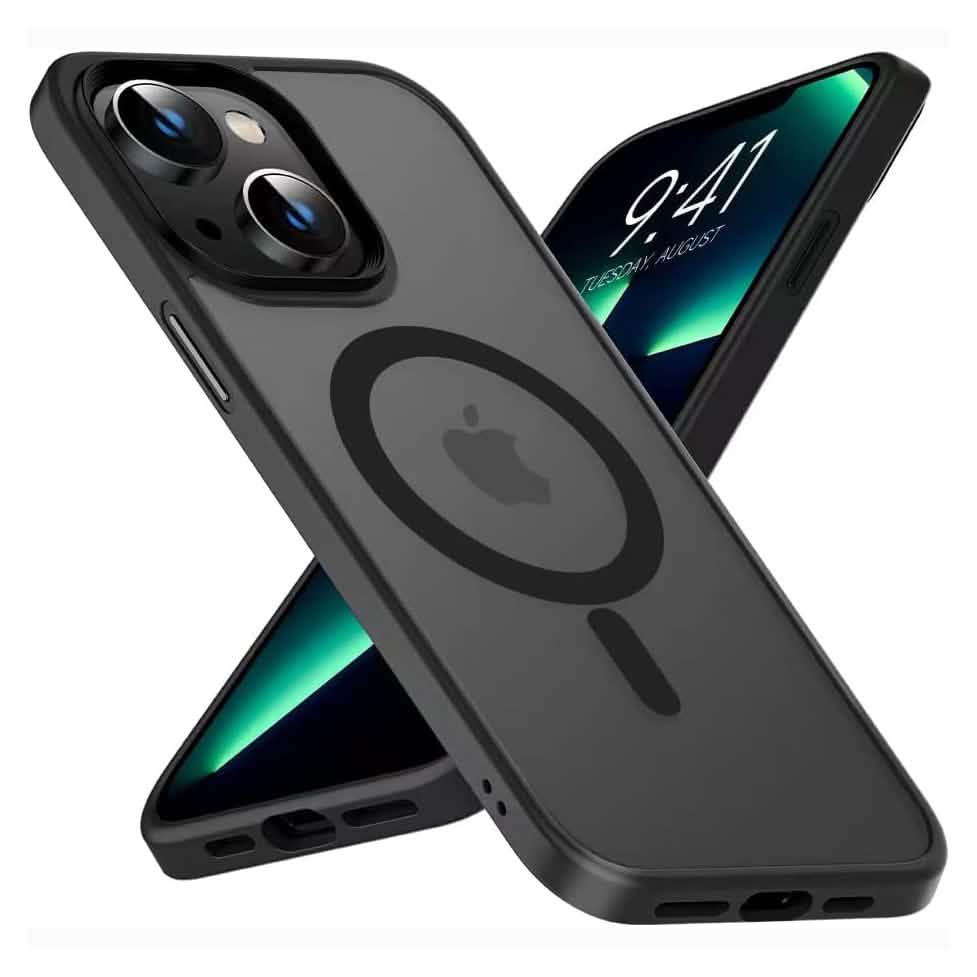iPhone 14 Magnetic Case Black Phone Cases - Tophatter Daily Deals