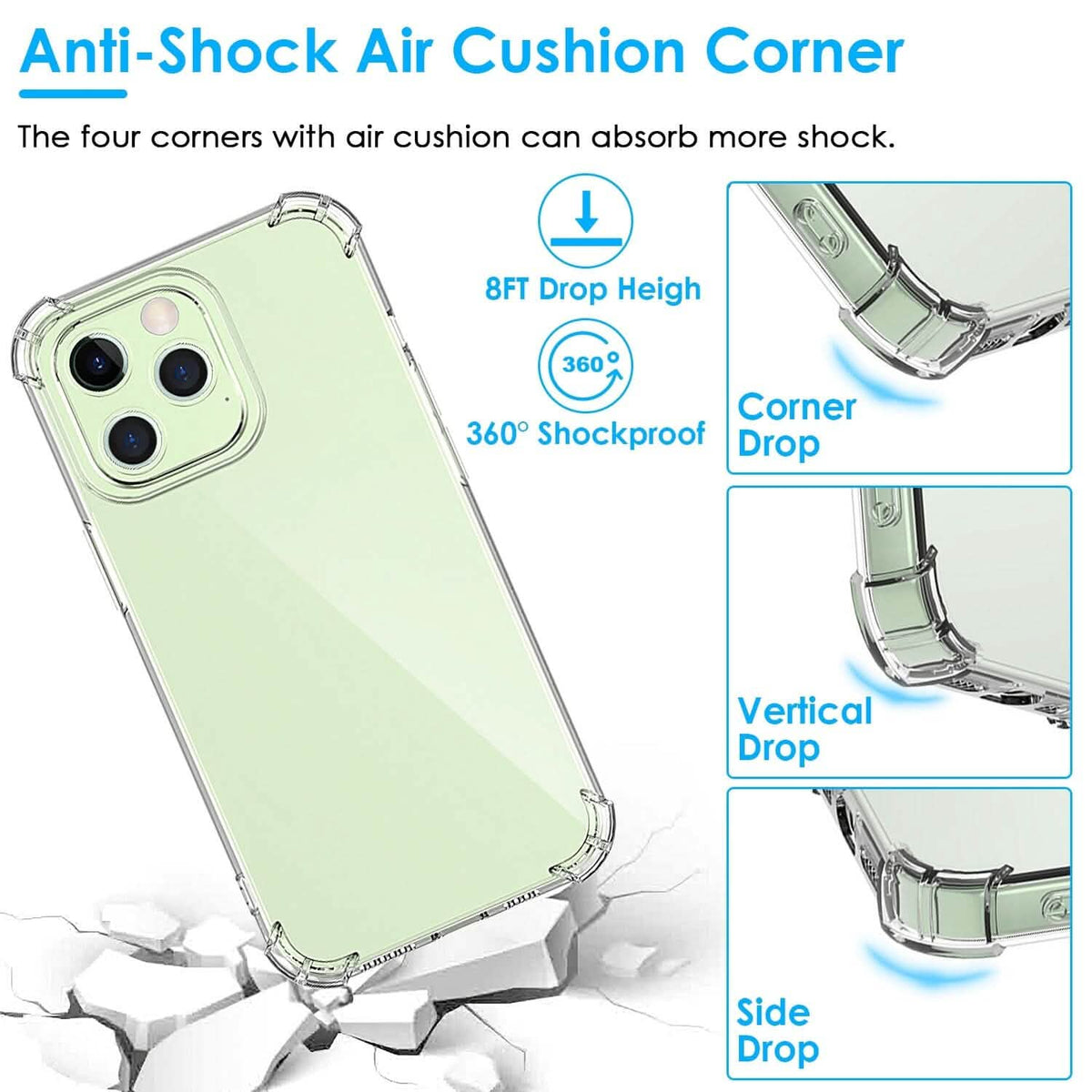 iPhone Shockproof Clear Phone Case Soft TPU Phone Cases - Tophatter Daily Deals