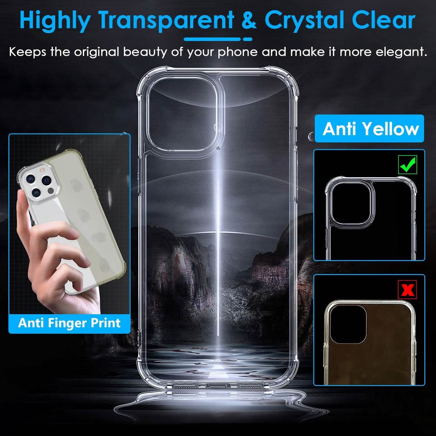 iPhone Shockproof Clear Phone Case Soft TPU Mobile Accessories - Tophatter Daily Deals