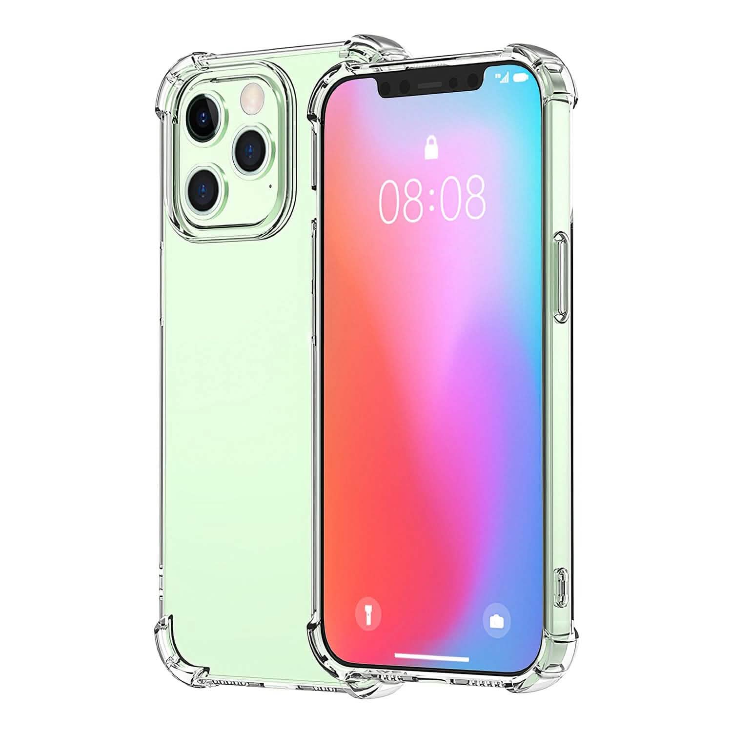 iPhone Shockproof Clear Phone Case Soft TPU iPhone 12 Pro Max Mobile Accessories - Tophatter Daily Deals