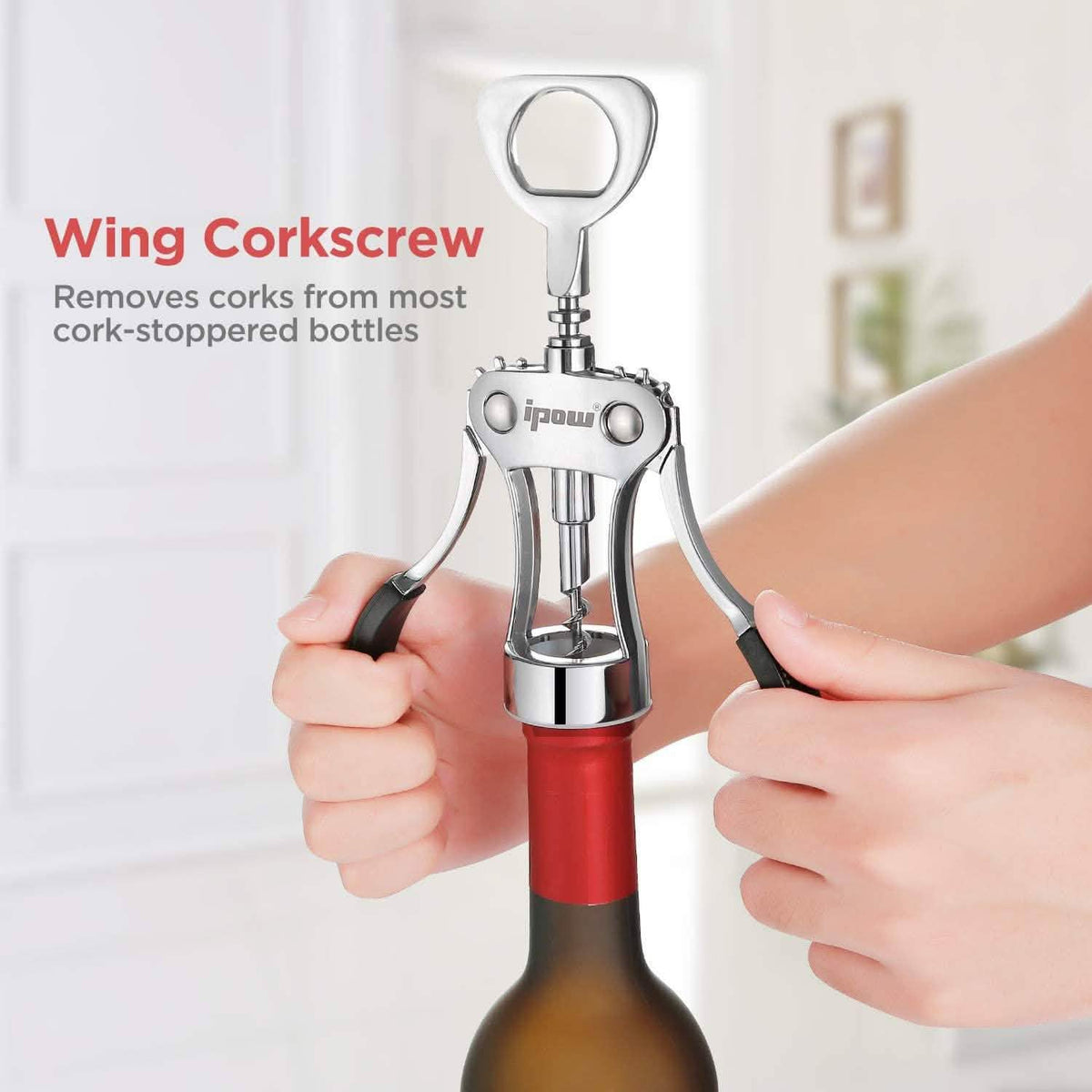IPOW Wing Corkscrew Wine & Dining - Tophatter Daily Deals