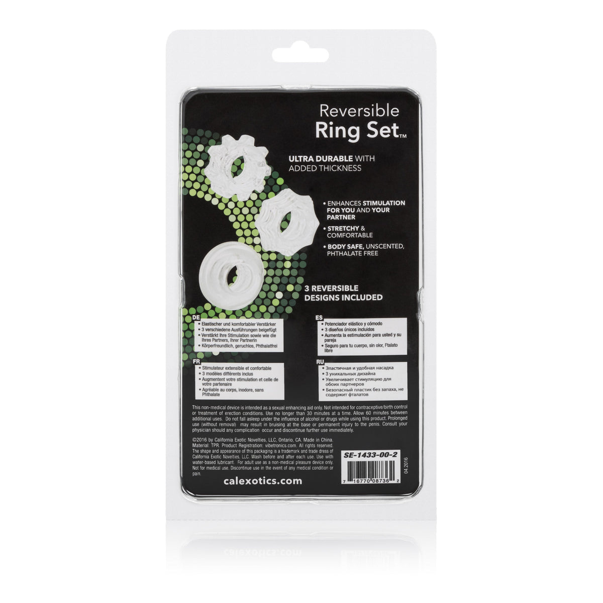 Reversible Ring Set – Stretchy Durable Erection Enhancers 3-Piece Set > Cock Ring > Sets - Tophatter Daily Deals
