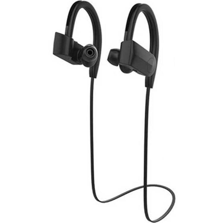 IPX5 Waterproof Shock Bass Stereo Wireless Bluetooth Headphone Black In-Ear Headphones - Tophatter Daily Deals