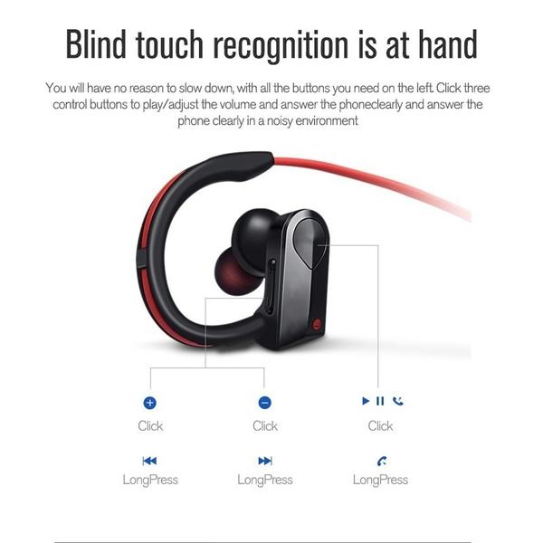 IPX5 Waterproof Shock Bass Stereo Wireless Bluetooth Headphone In-Ear Headphones - Tophatter Daily Deals
