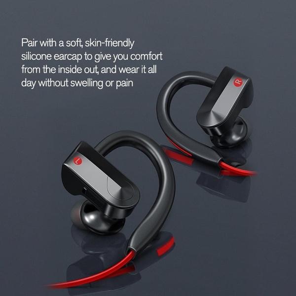 IPX5 Waterproof Shock Bass Stereo Wireless Bluetooth Headphone In-Ear Headphones - Tophatter Daily Deals