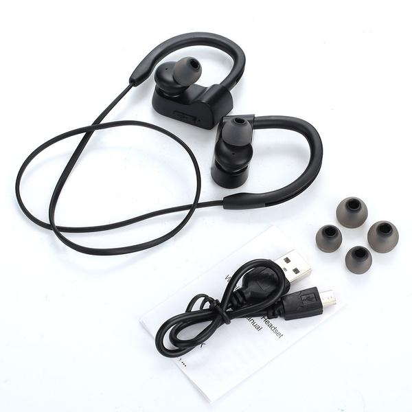 IPX5 Waterproof Shock Bass Stereo Wireless Bluetooth Headphone In-Ear Headphones - Tophatter Daily Deals