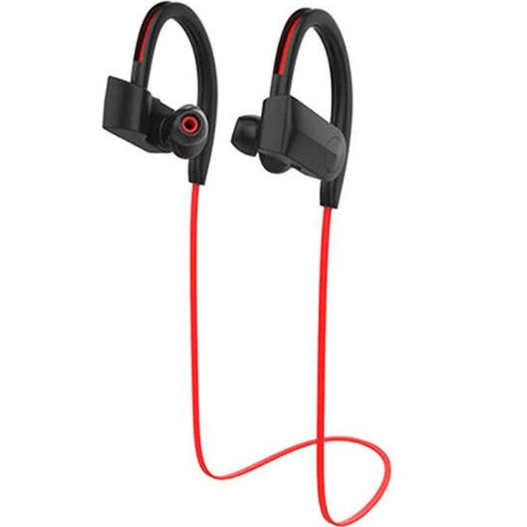 IPX5 Waterproof Shock Bass Stereo Wireless Bluetooth Headphone Red In-Ear Headphones - Tophatter Daily Deals