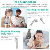 IPX5 Waterproof Wireless 5.0 TWS Earbuds Headphones - Tophatter Daily Deals