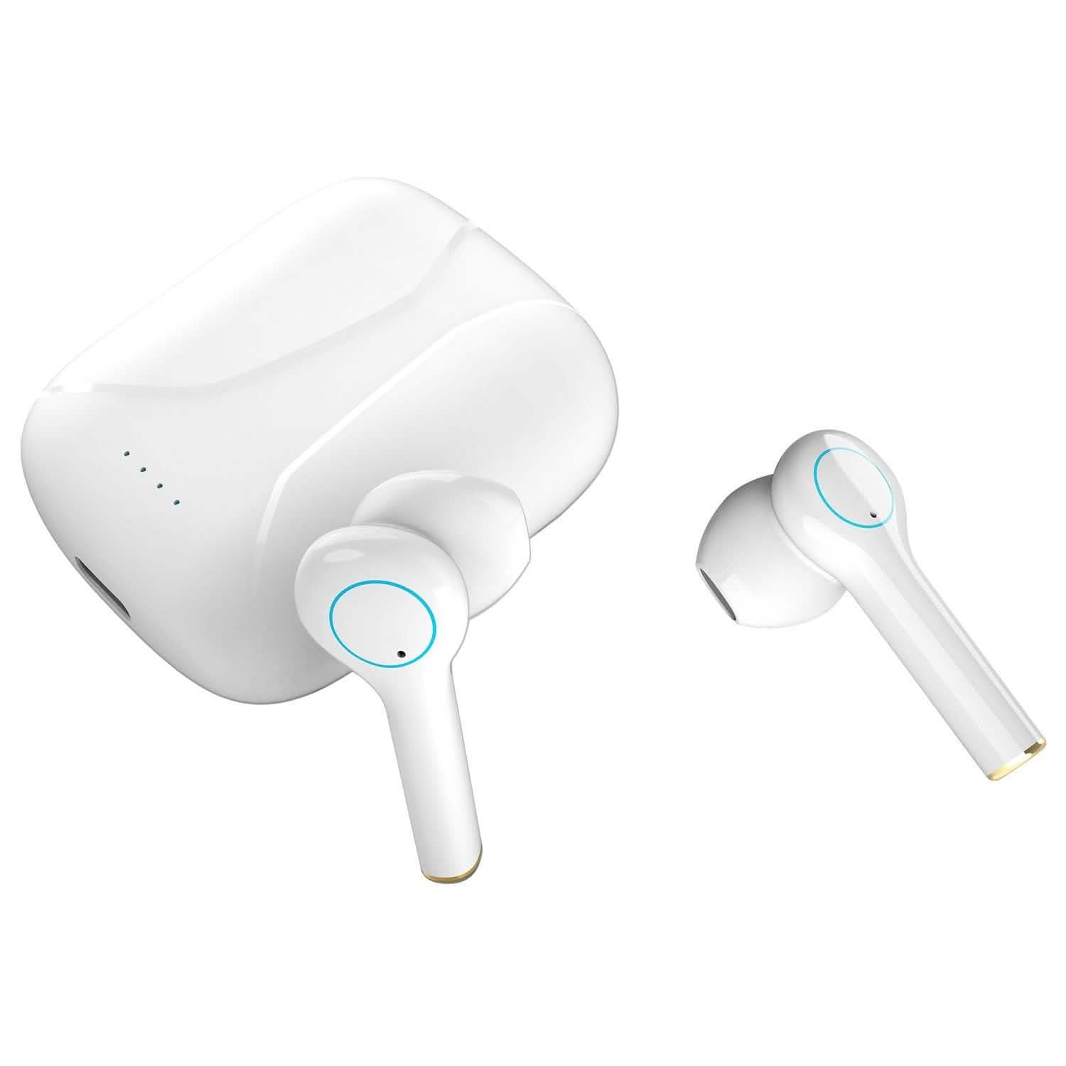 IPX5 Waterproof Wireless 5.0 TWS Earbuds Wireless Headset with Mic Headphones - Tophatter Daily Deals