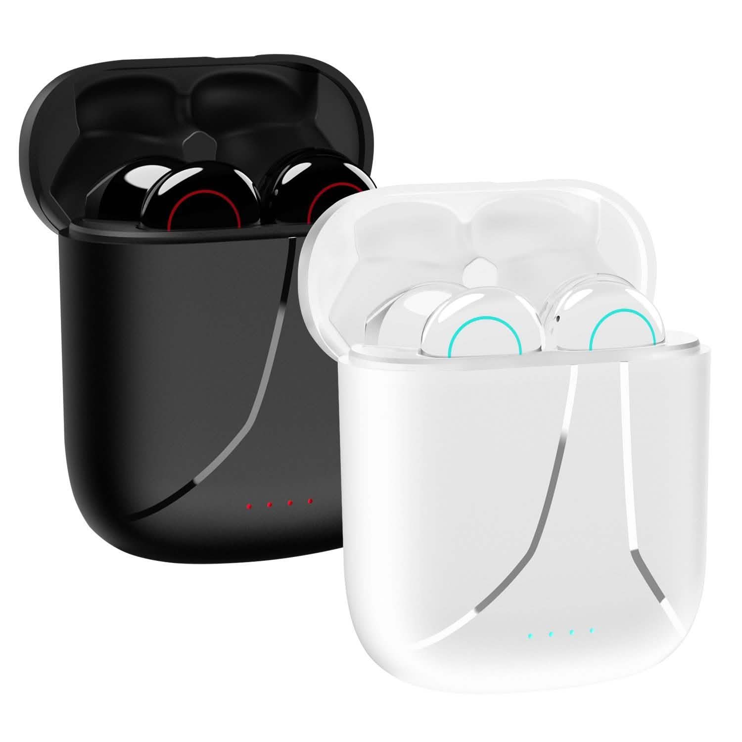 IPX5 Waterproof Wireless 5.0 TWS Earbuds Wireless Headset with Mic Headphones - Tophatter Daily Deals