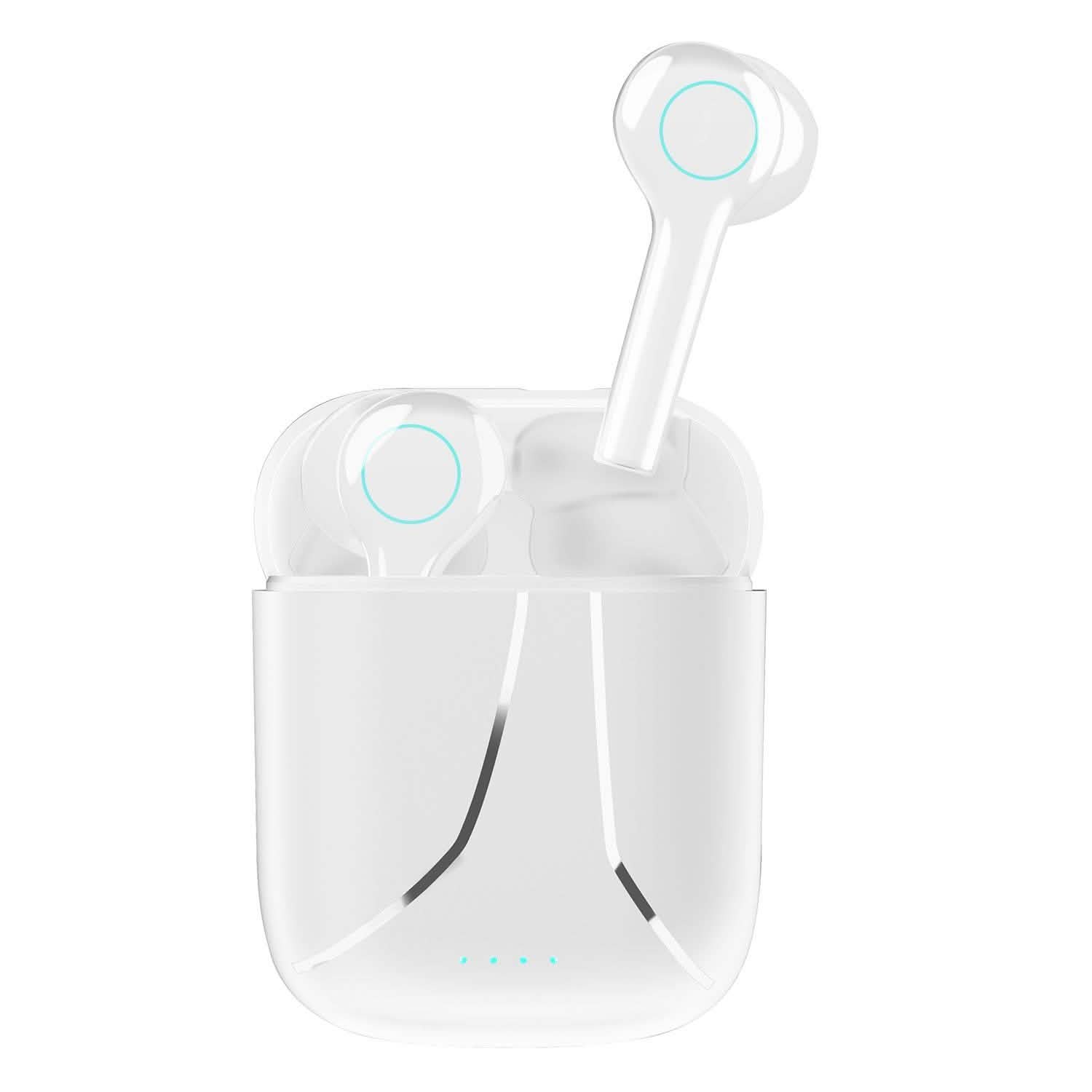 IPX5 Waterproof Wireless 5.0 TWS Earbuds Wireless Headset with Mic Headphones - Tophatter Daily Deals