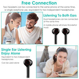 IPX5 Waterproof Wireless 5.0 TWS Earbuds Wireless Headset with Mic Headphones - Tophatter Daily Deals