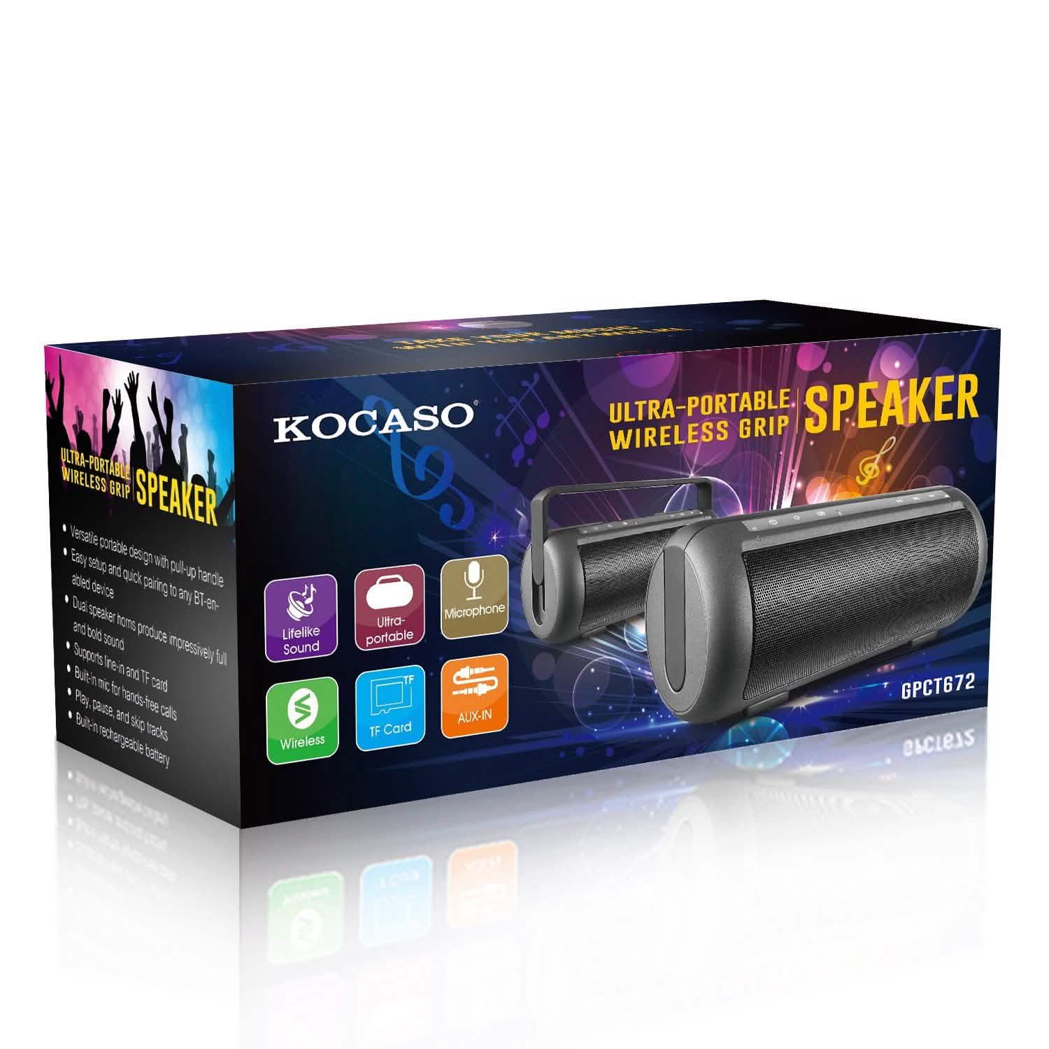 iRola Wireless Speaker Powerful Dual Subwoofer Streo Speakers - Tophatter Daily Deals
