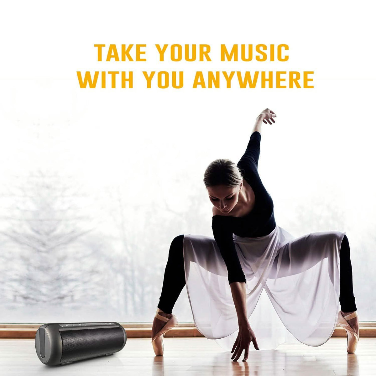 iRola Wireless Speaker Powerful Dual Subwoofer Streo Speakers - Tophatter Daily Deals