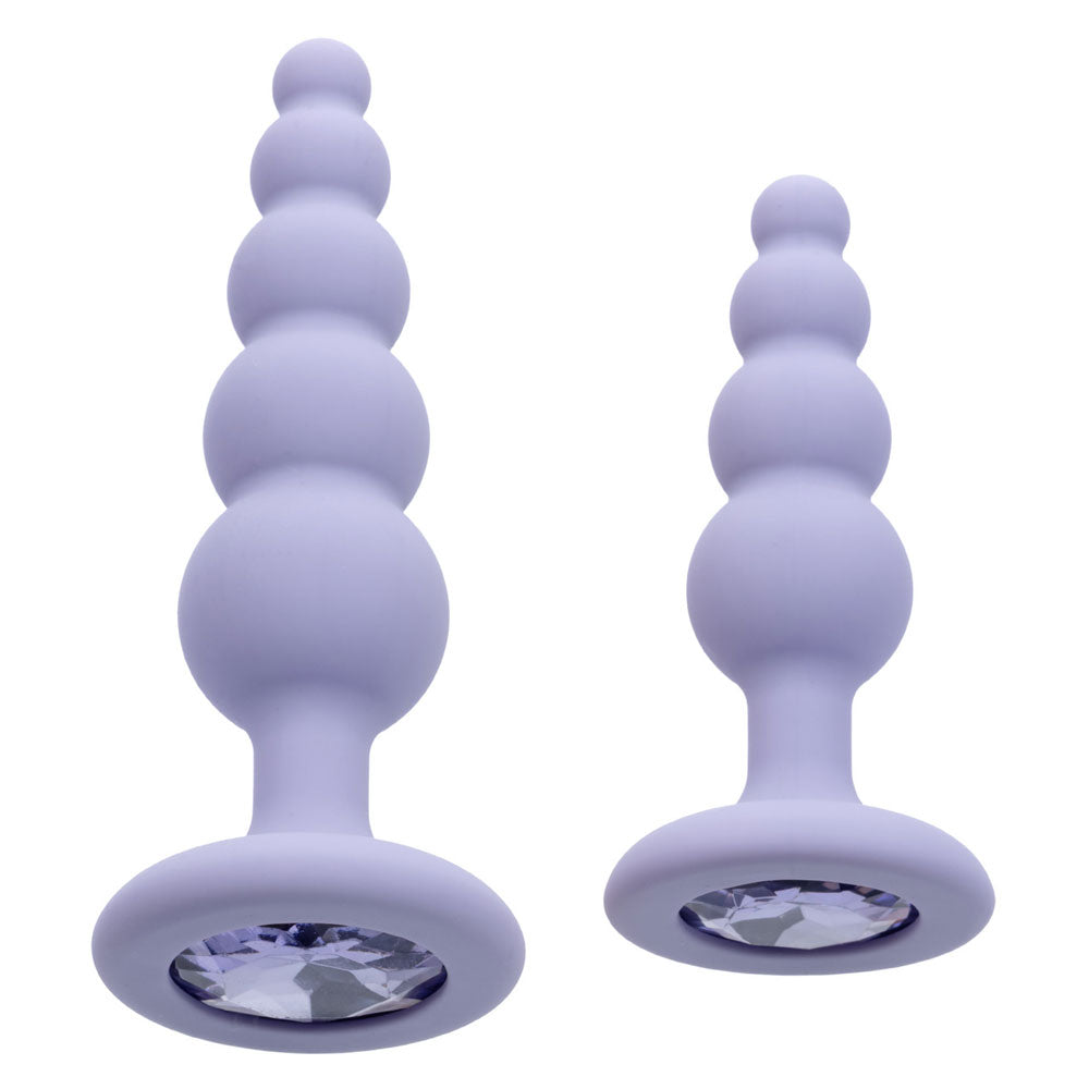 First Time Crystal Beaded Duo (Purple) – Beginner Beaded Anal Probe Set > Anal Range > Anal Beads - Tophatter Daily Deals