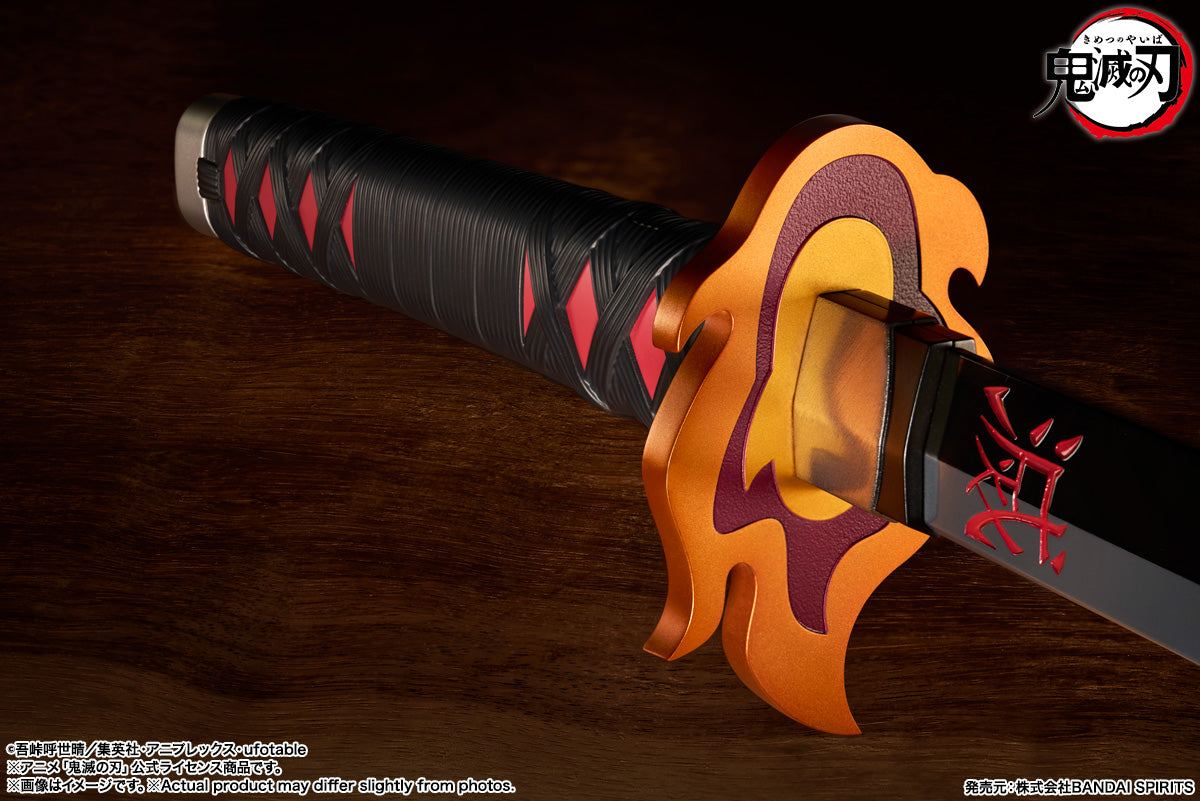 LAST ONE! Demon Slayer: Kimetsu no Yaiba – Tanjiro Kamado Nichirin Sword Proplica (Kyojuro Rengoku Sword Guard Version) | Bandai Tamashii Nations Cosplay Weapon Replica - Tophatter Daily Deals
