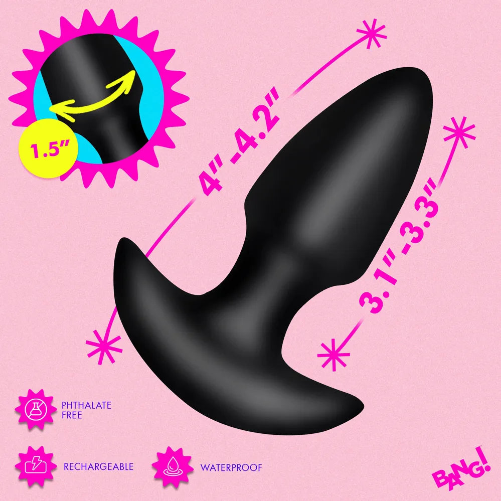 Thrusting and Vibrating Silicone Butt Plug – Wireless Remote-Controlled Butt Plug > Anal Range > Vibrating Butt Plugs - Tophatter Daily Deals