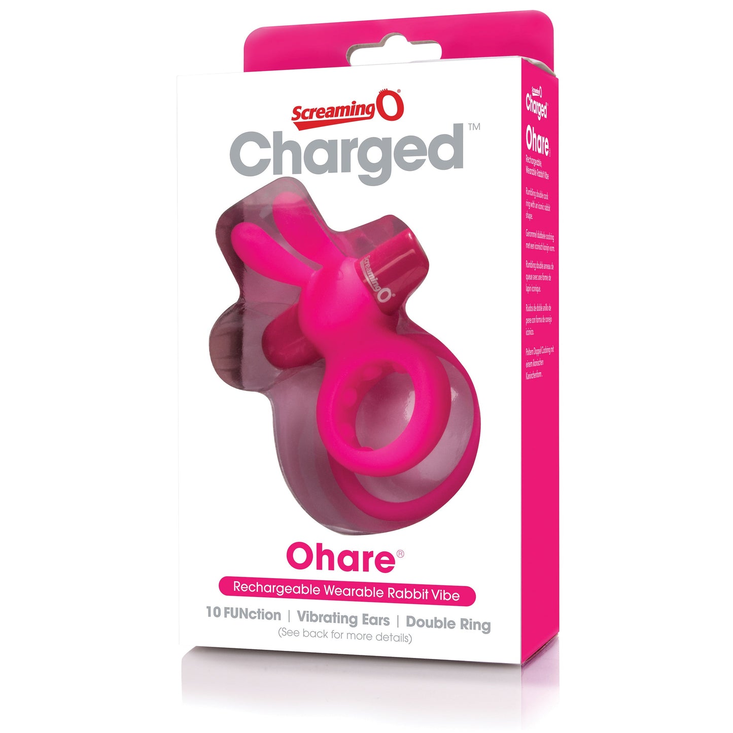 Charged Ohare – Rechargeable Double Cock Ring Rabbit Vibrator > Sex Toys > Couples Toys - Tophatter Daily Deals