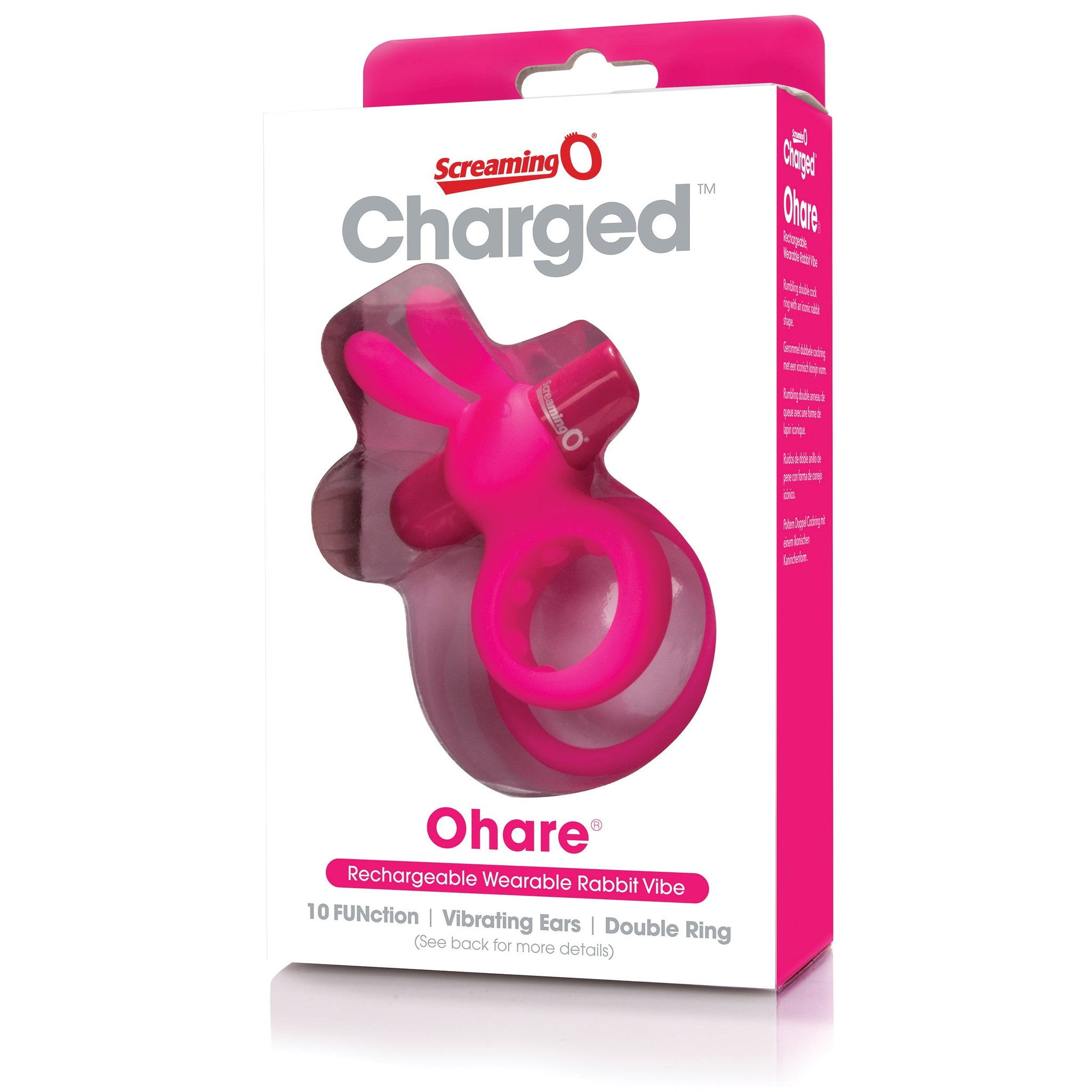Charged Ohare – Rechargeable Double Cock Ring Rabbit Vibrator > Sex Toys > Couples Toys - Tophatter Daily Deals