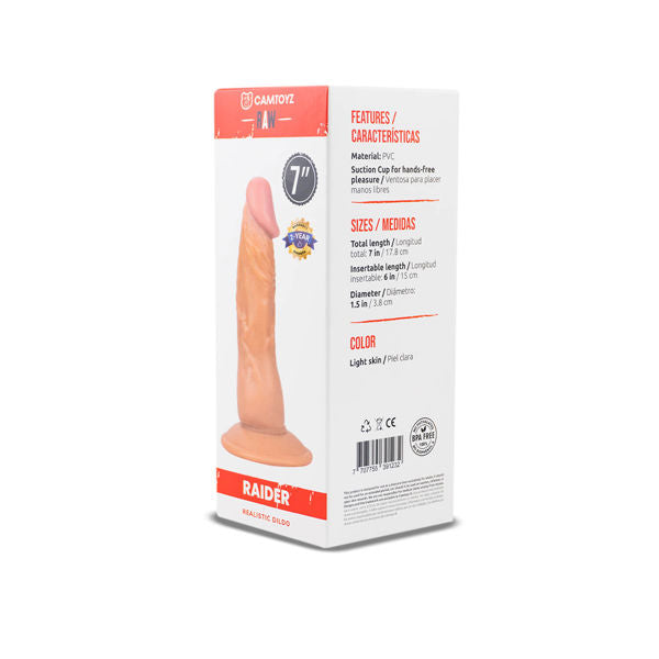 Realistic Dildo Raider (Light) – 7" Flexible Suction Cup Dildo > Dildos > Realistic Dildos - Tophatter Daily Deals