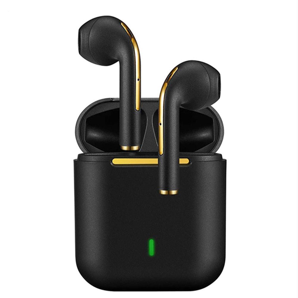 J18 TWS Bluetooth Earphone Stereo True Wireless Headset Earbuds Black In-Ear Headphones - Tophatter Daily Deals
