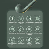 J18 TWS Bluetooth Earphone Stereo True Wireless Headset Earbuds In-Ear Headphones - Tophatter Daily Deals