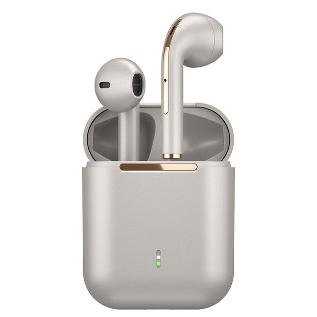 J18 TWS Bluetooth Earphone Stereo True Wireless Headset Earbuds Rose Gold In-Ear Headphones - Tophatter Daily Deals
