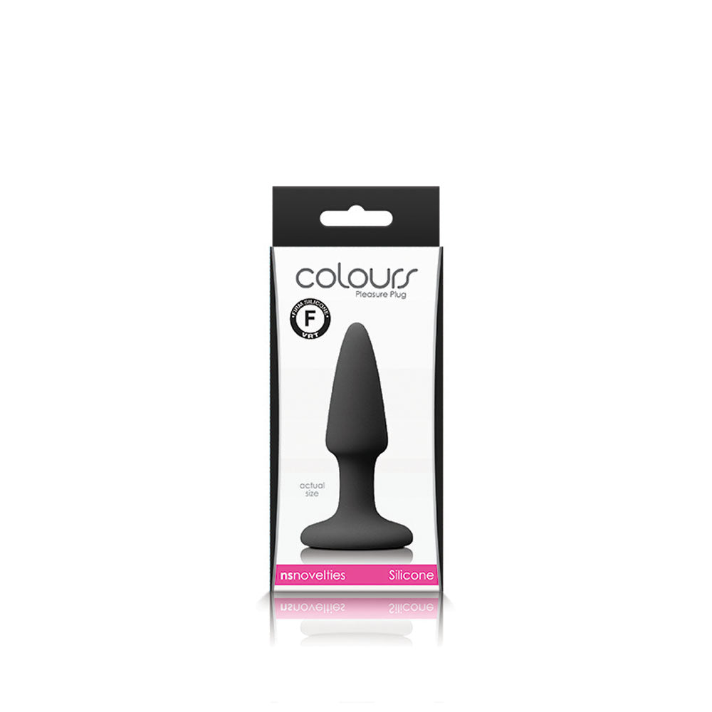 Colours Pleasures Black Mini – Satin Smooth 7cm Insertable Silicone Butt Plug > Anal Range > Butt Plugs - Tophatter Daily Deals
