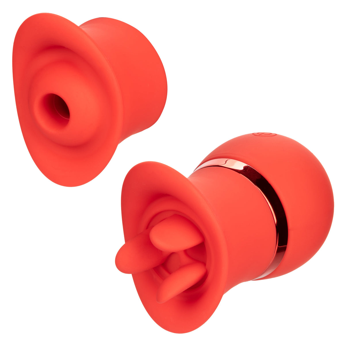 French Kiss Suck & Play Interchangeable Set – 12 Function Vibration and Suction Toy > Vibrators > Ladies > Clitoral Vibrators and Stimulators - Tophatter Daily Deals