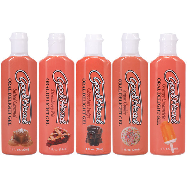 GoodHead Oral Delight Gel Desserts 5 Pack – Edible Foreplay Gel Enhancer > Lube > Oral Gels & Sprays - Tophatter Daily Deals