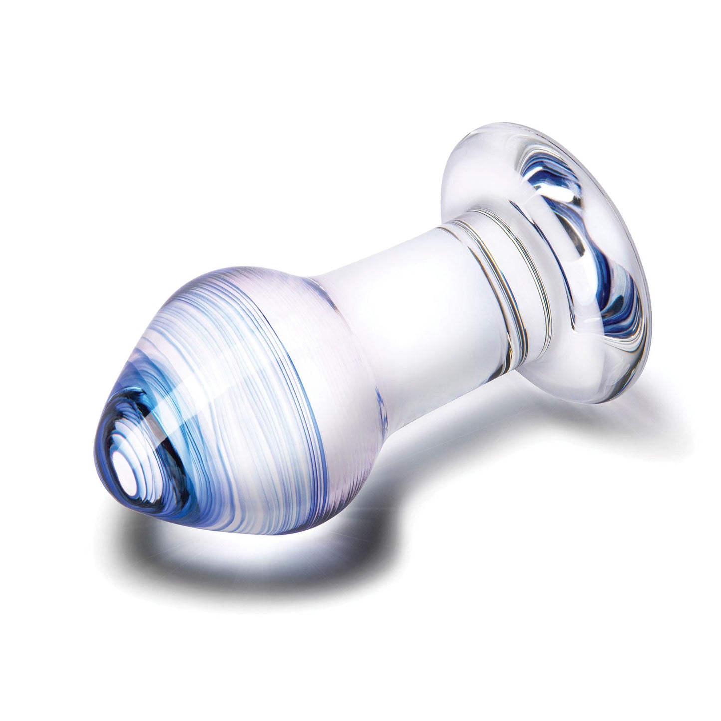 Glas Pleasure Droplets (Blue and White Swirl) – 3-Piece Glass Anal Training Kit > Glass > Toys - Tophatter Daily Deals